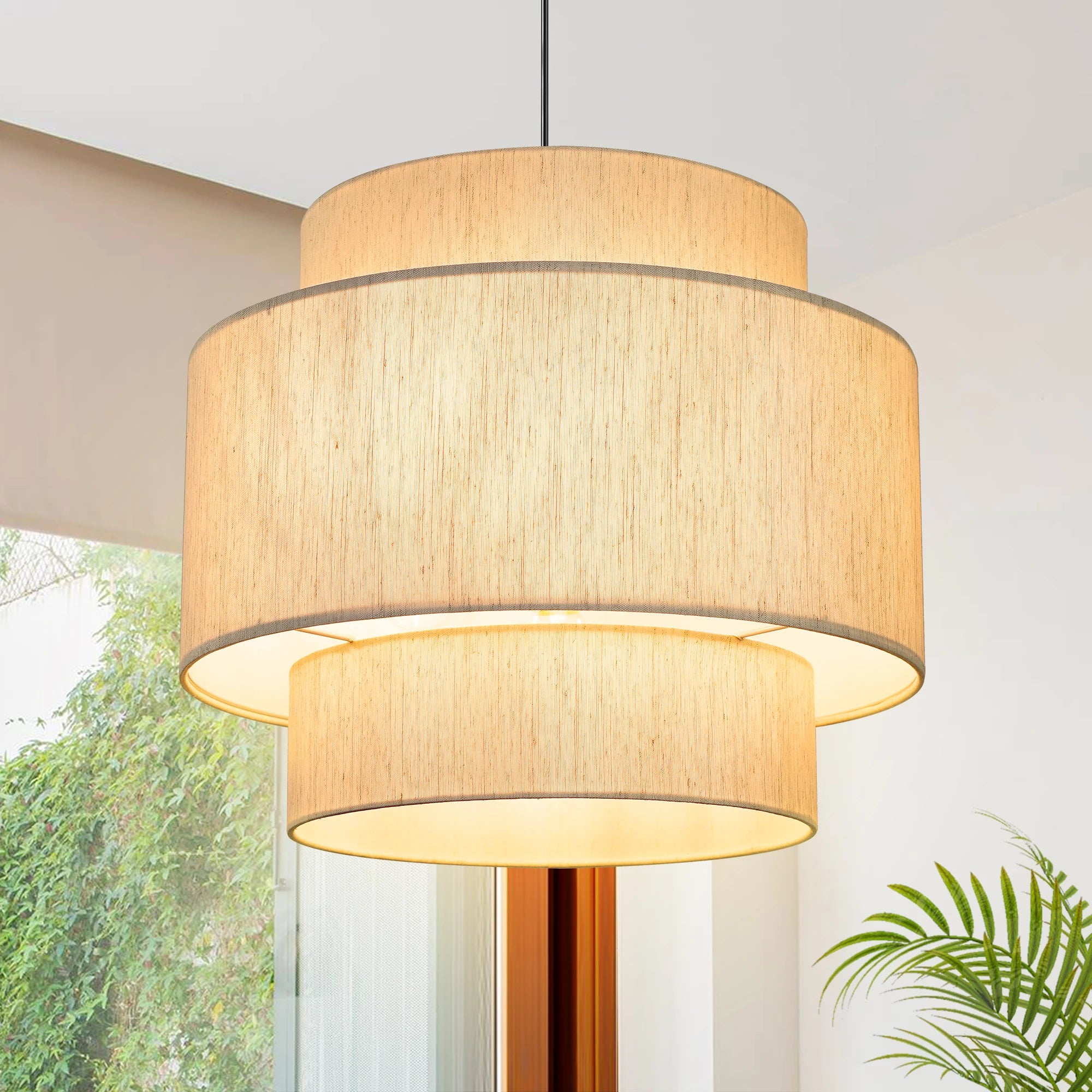 Drum Chandelier Tiered Light Fixture