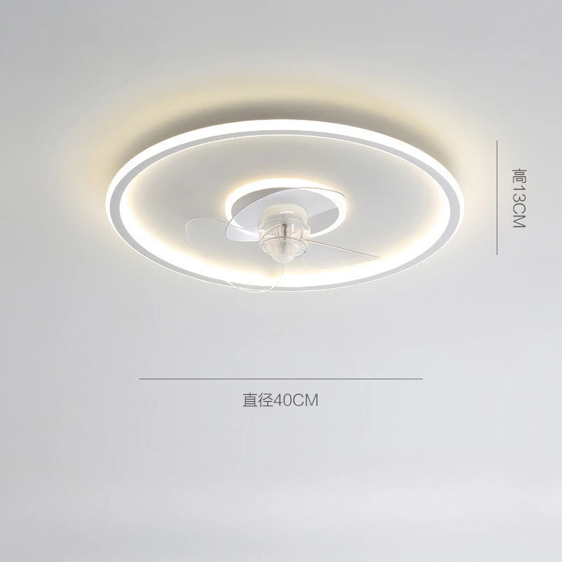 Ceiling Fan Lamp with LED Light Remote Control