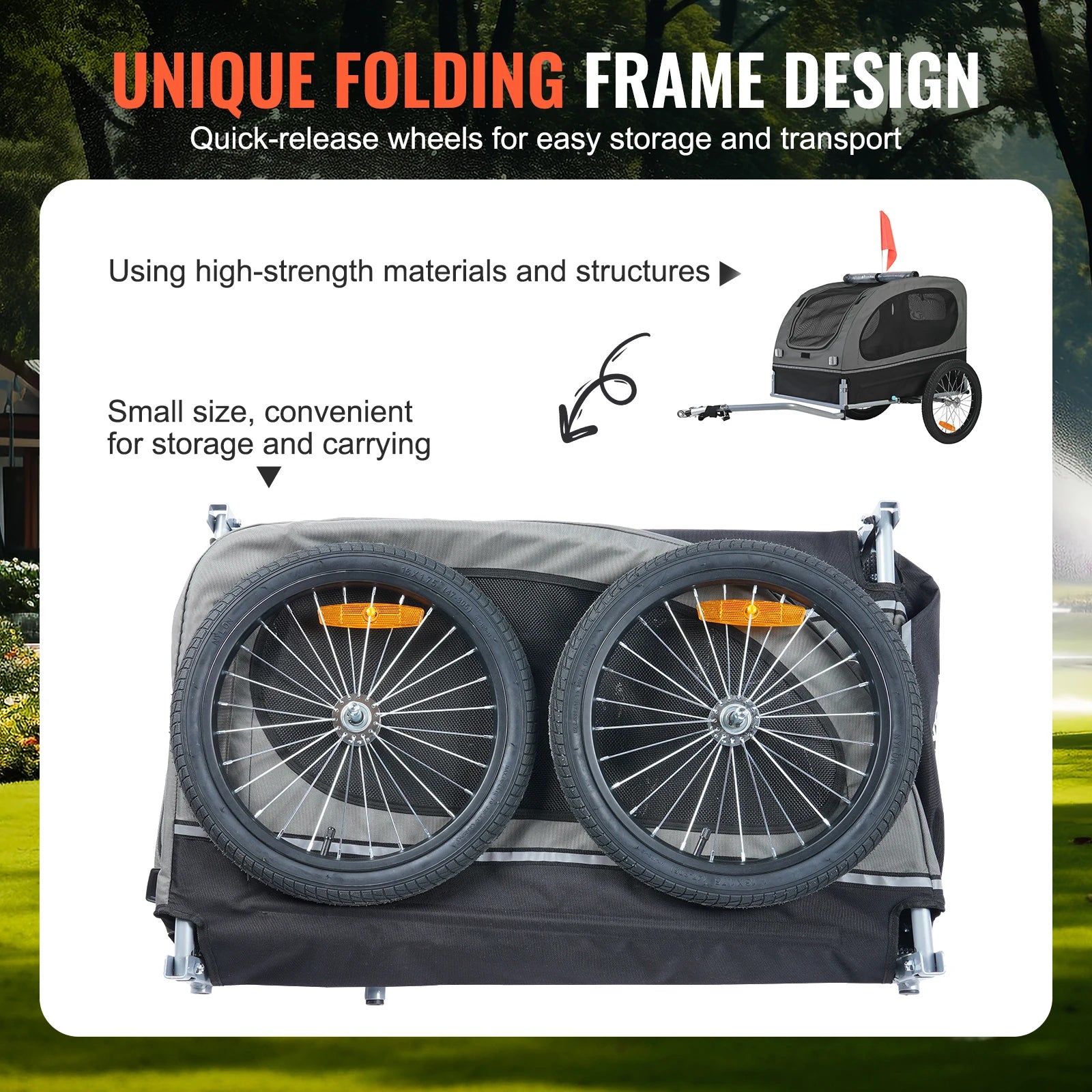 88 lbs Dog Bike Trailer