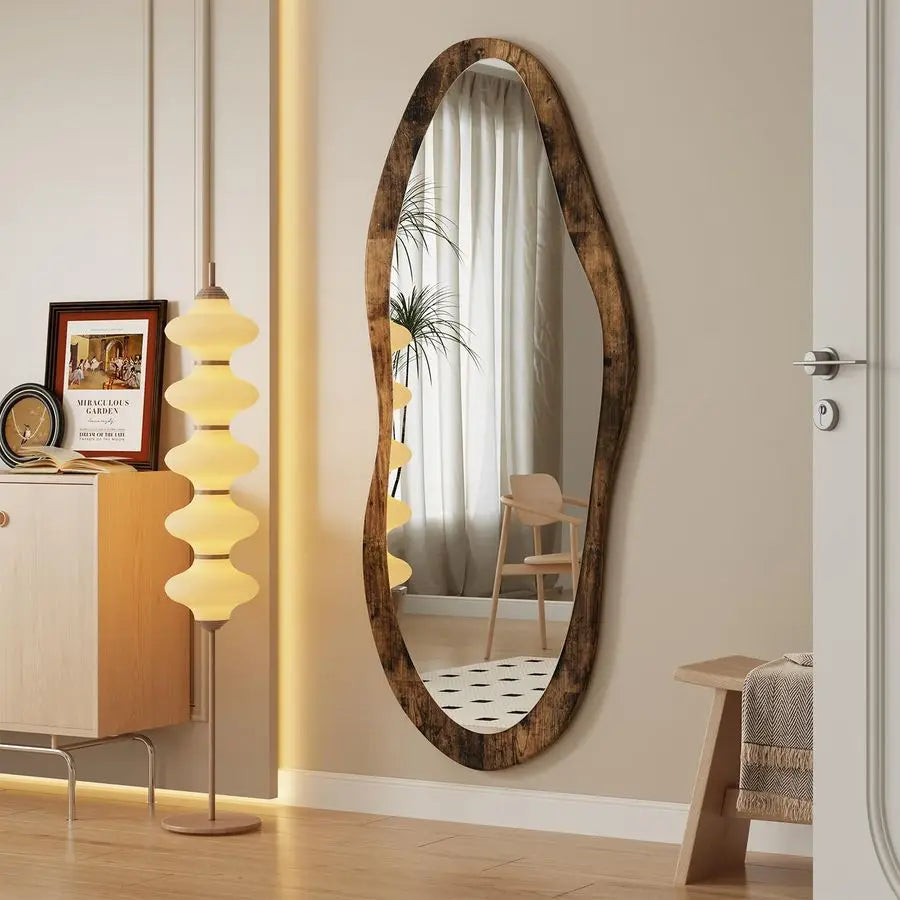 Large Wall Mirrors with Wood Frame