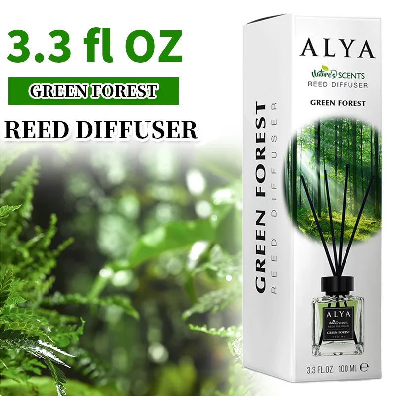 3.3oz Reed Diffuser Set with 14 Scents & 4 Incense Sticks