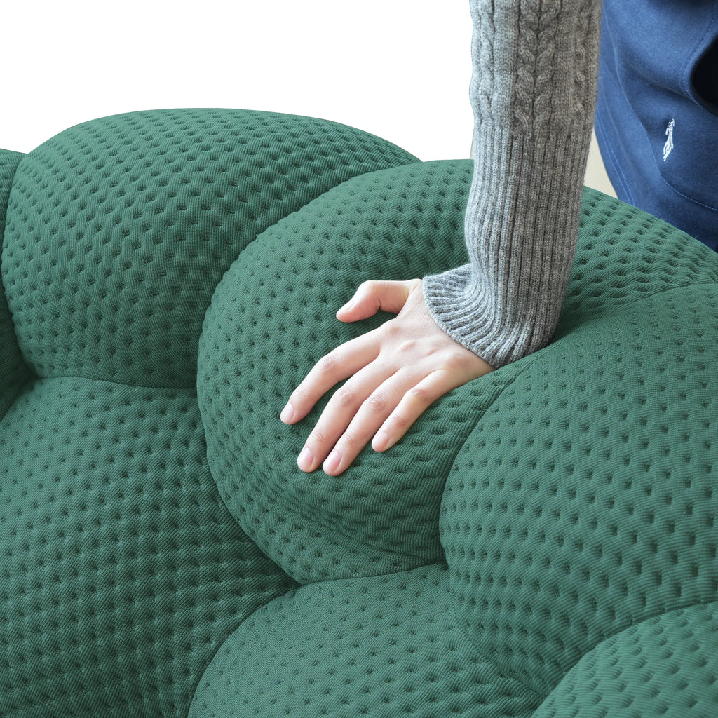 78'' Modern Curved Boneless Sofa