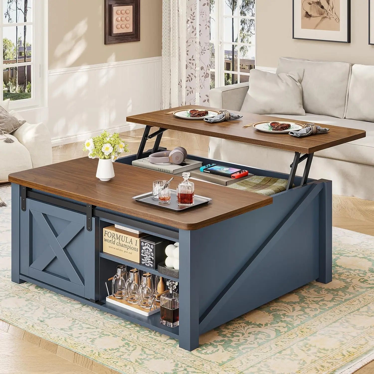 Lift Top Coffee Table with Storage
