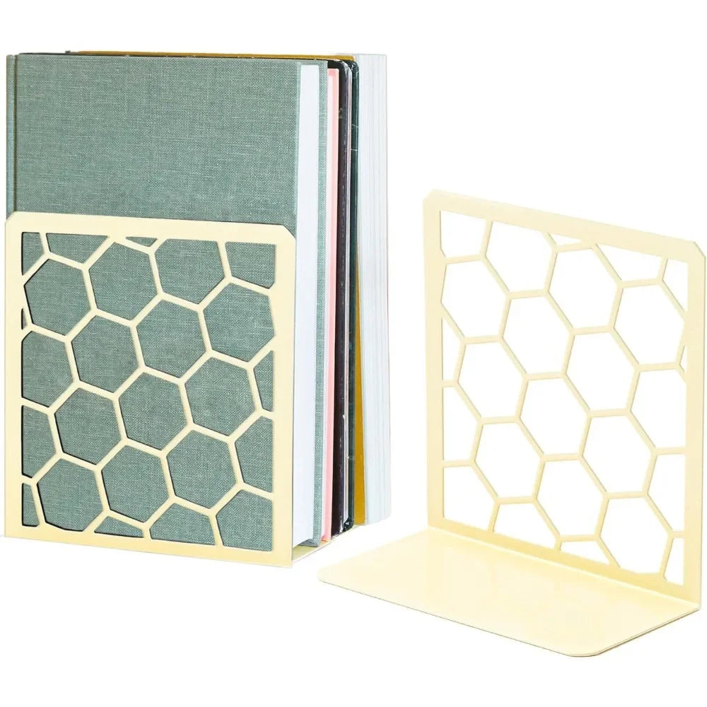 Geometric honeycomb bookend