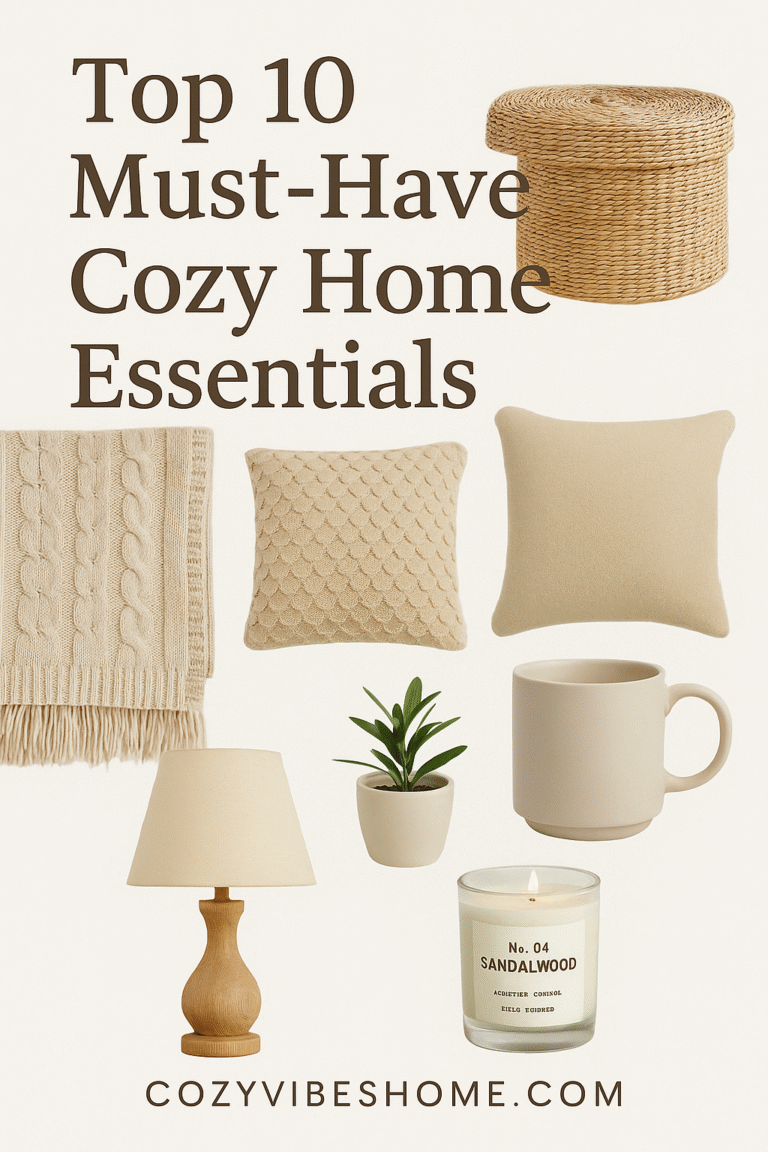Top 10 Must-Have Cozy Home Essentials